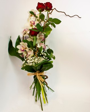 Ramo di Orchidea e Rose Alto